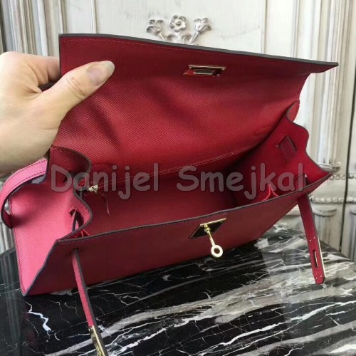 Hermes Red Epsom Kelly 32cm 