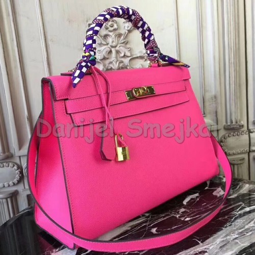 Hermes Rose Red Epsom Kelly 32cm