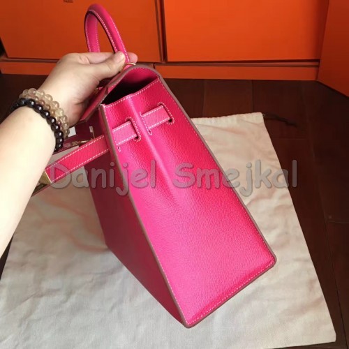 Hermes Rose Tyrien Epsom Kelly 32cm