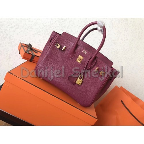 Hermes Ruby Clemence Birkin 25cm