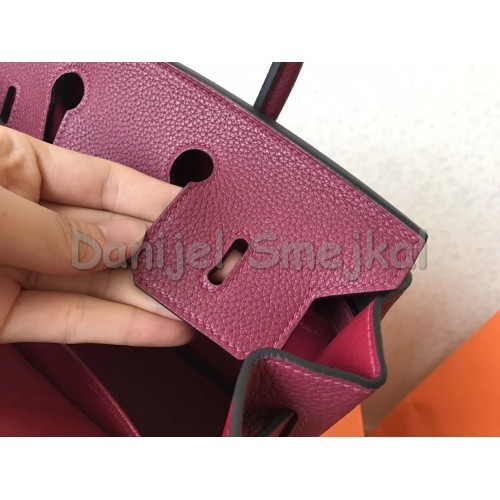 Hermes Ruby Clemence Birkin 25cm