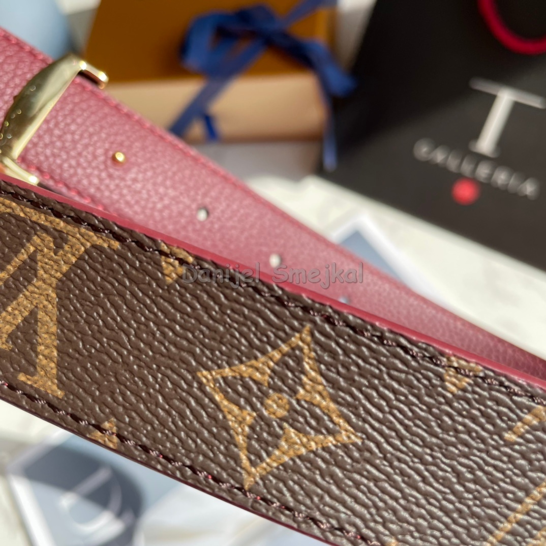 Louis Vuitton LV Initiales Monogram Belt 30mm