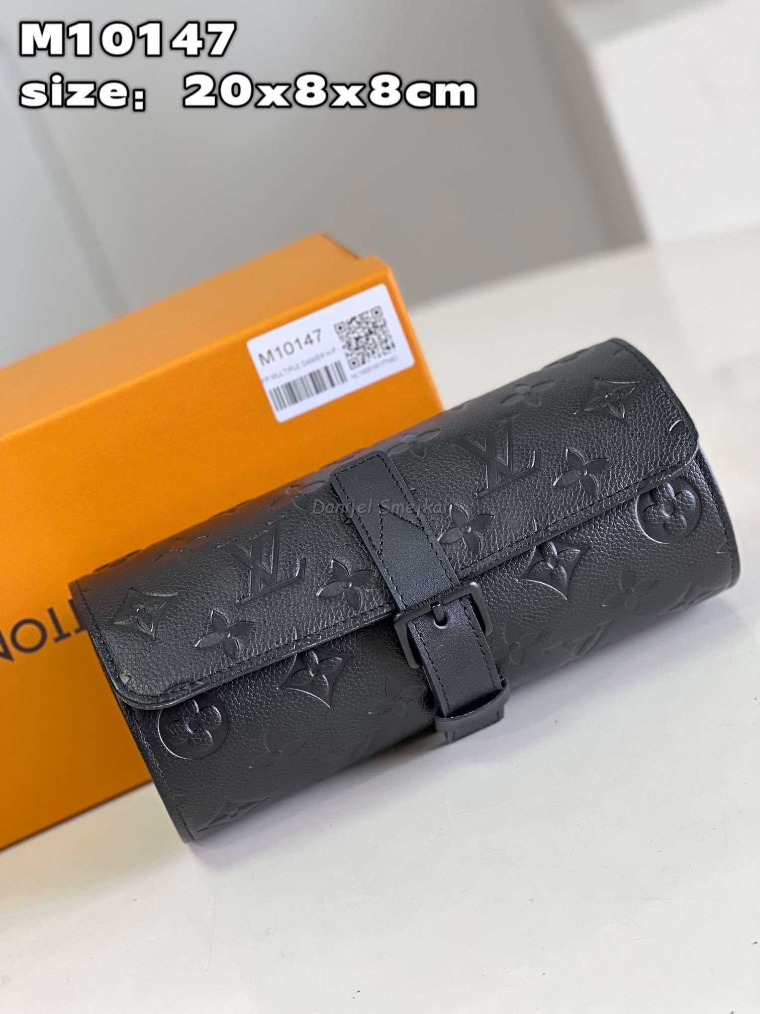 Louis Vuitton M10147 Uhrenetui Monogram Taurillon 20cm