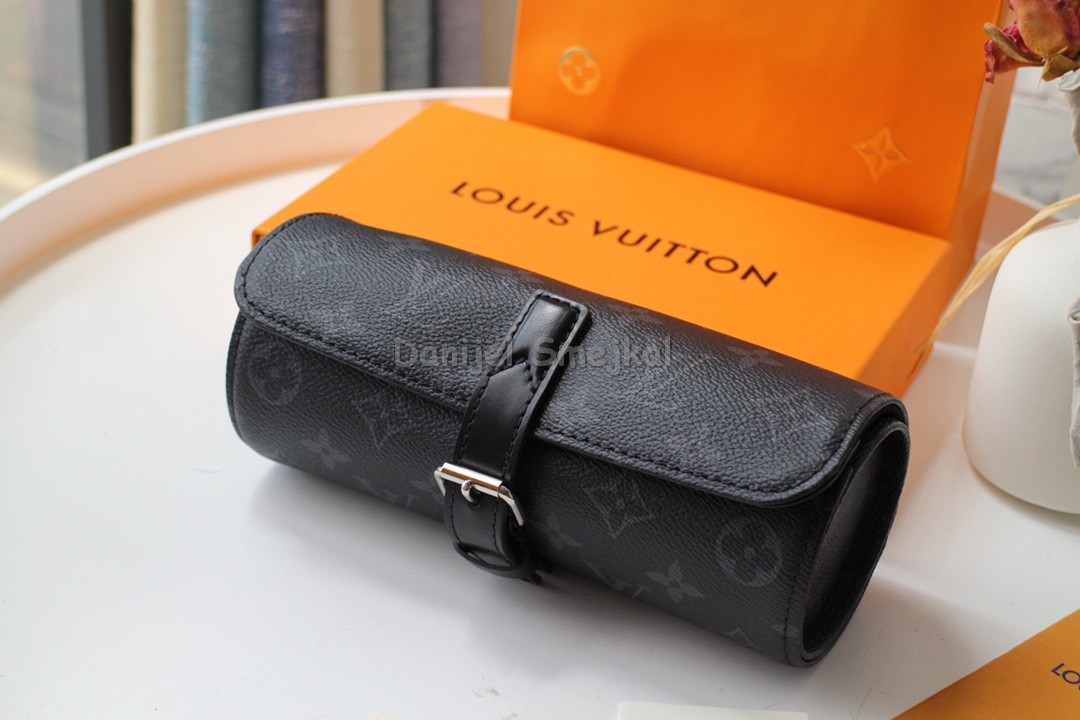 Louis Vuitton M47530 Uhrenetui Monogram Eclipse  20cm