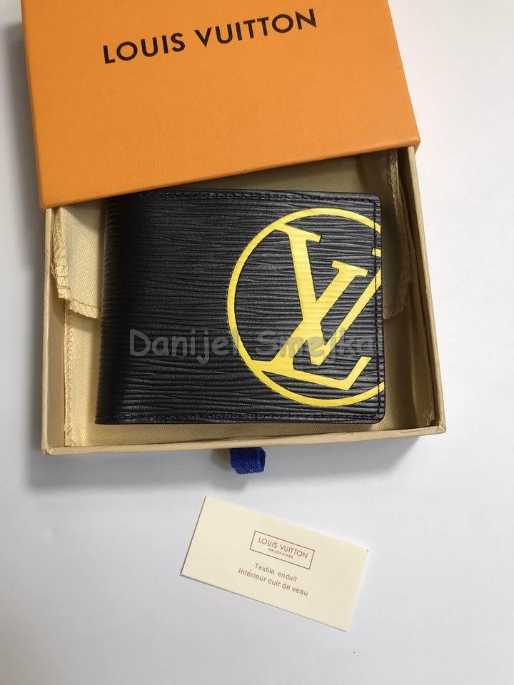 Louis Vuitton M67908 Multiple Wallet Epi LV Initials 