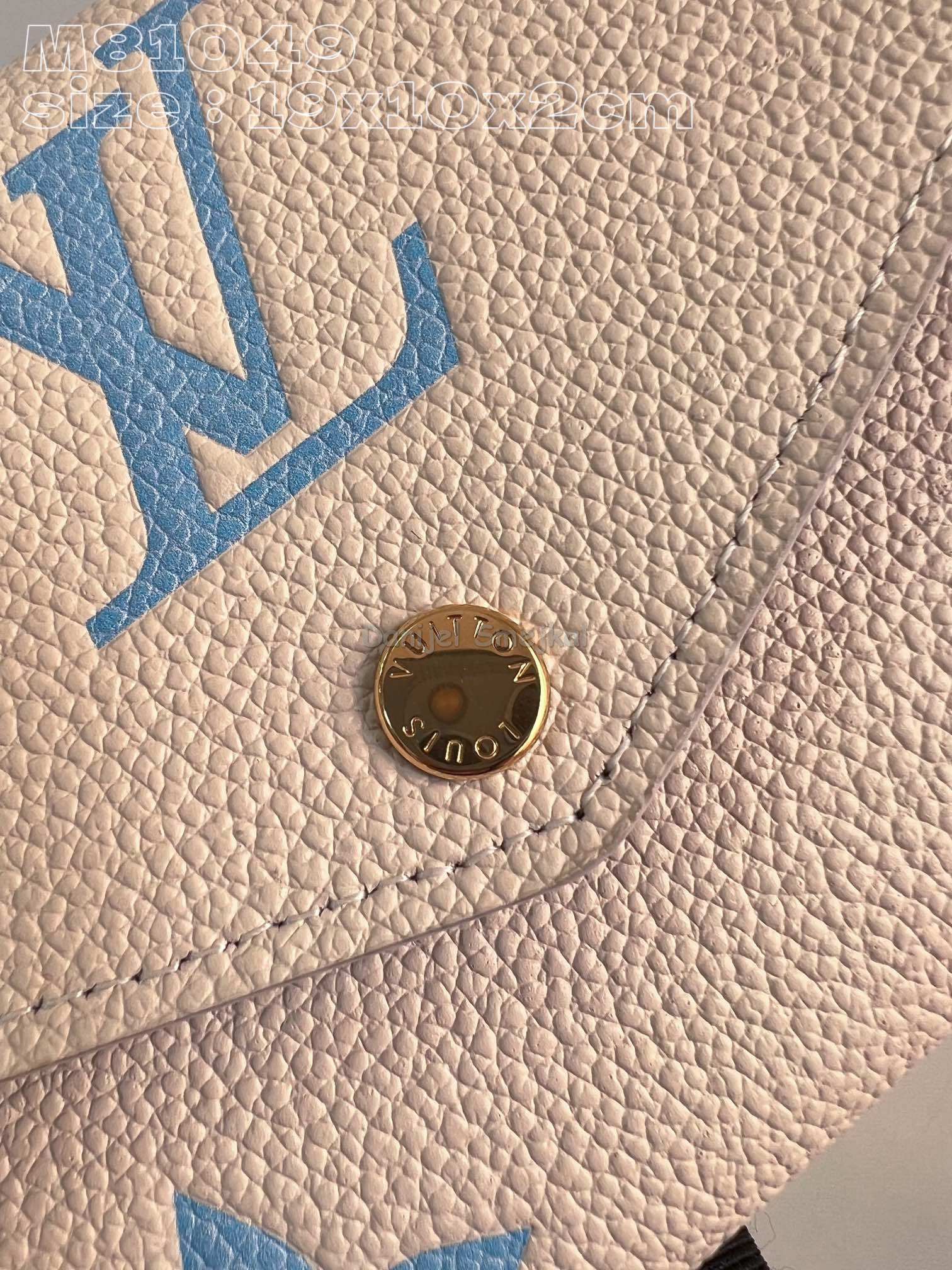 Louis Vuitton M81049 Sarah Wallet Bicolor Monogram Empreinte Leather 