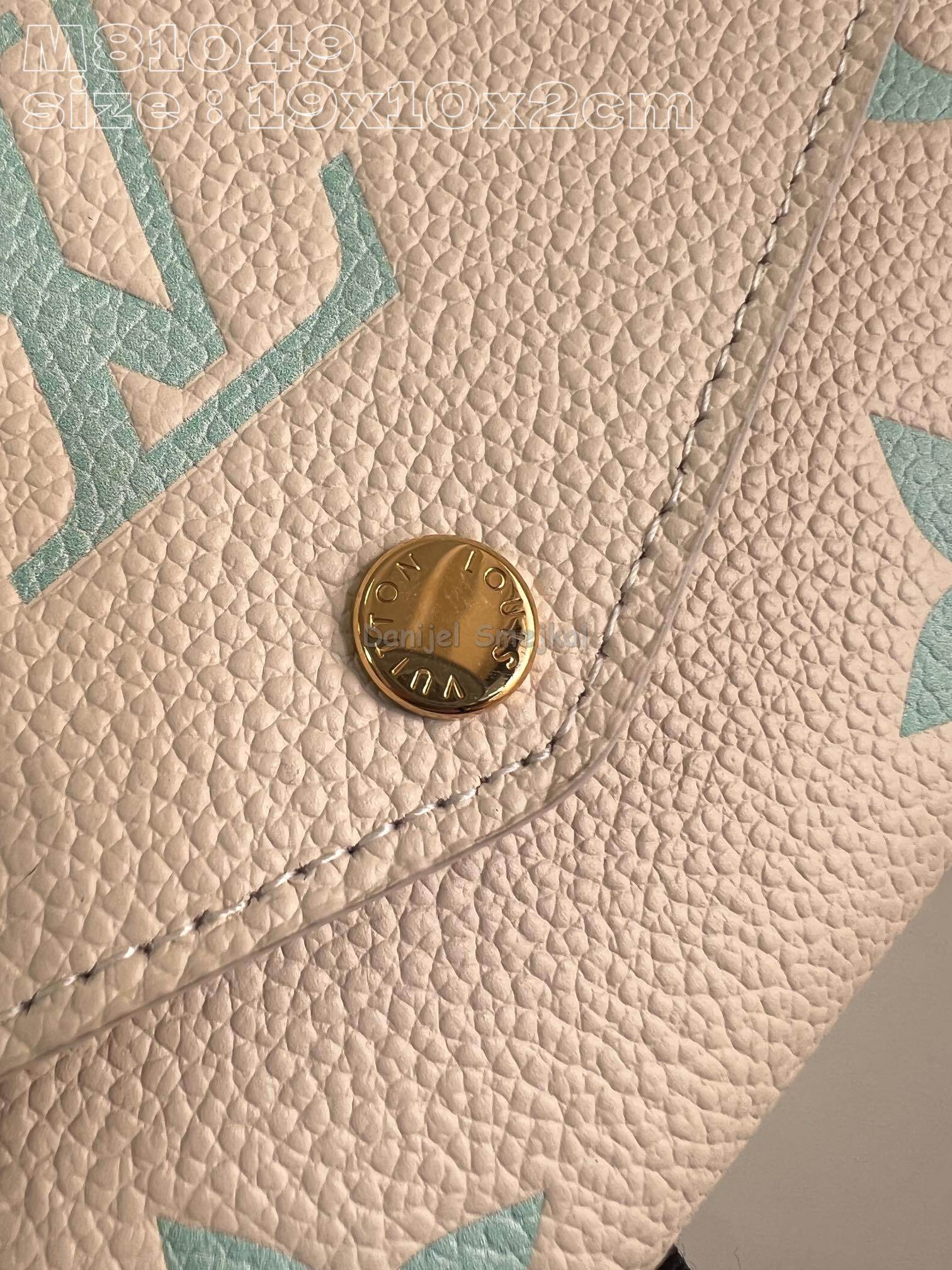 Louis Vuitton M81049 Sarah Wallet Bicolor Monogram Empreinte Leather 