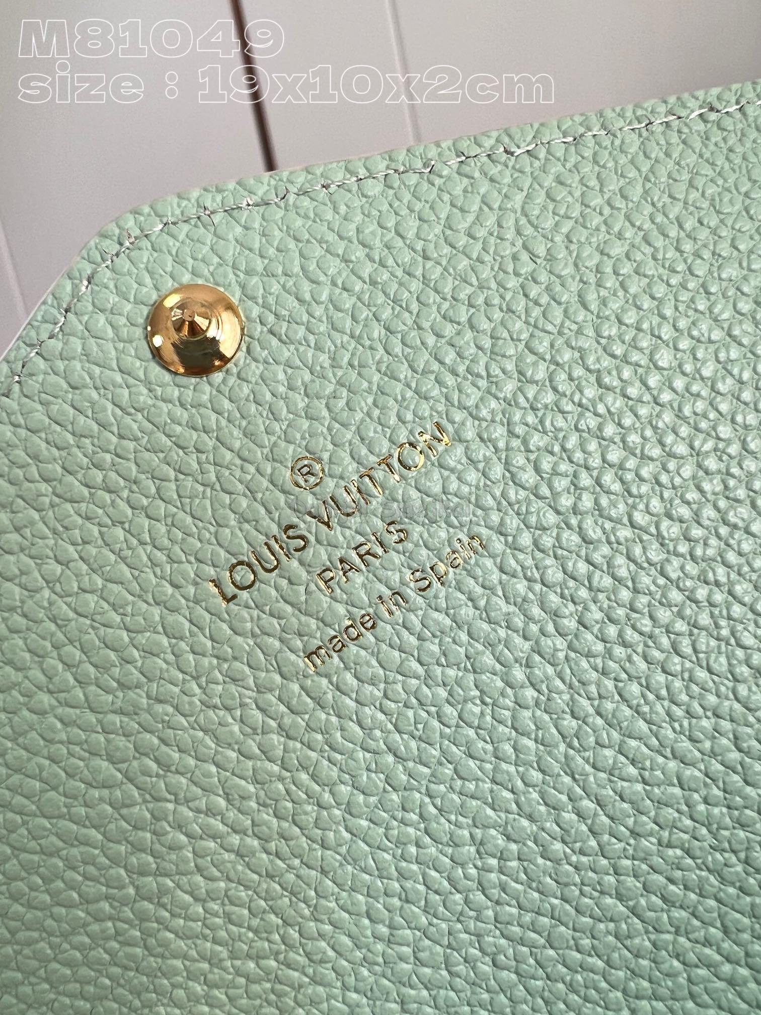 Louis Vuitton M81049 Sarah Wallet Bicolor Monogram Empreinte Leather 