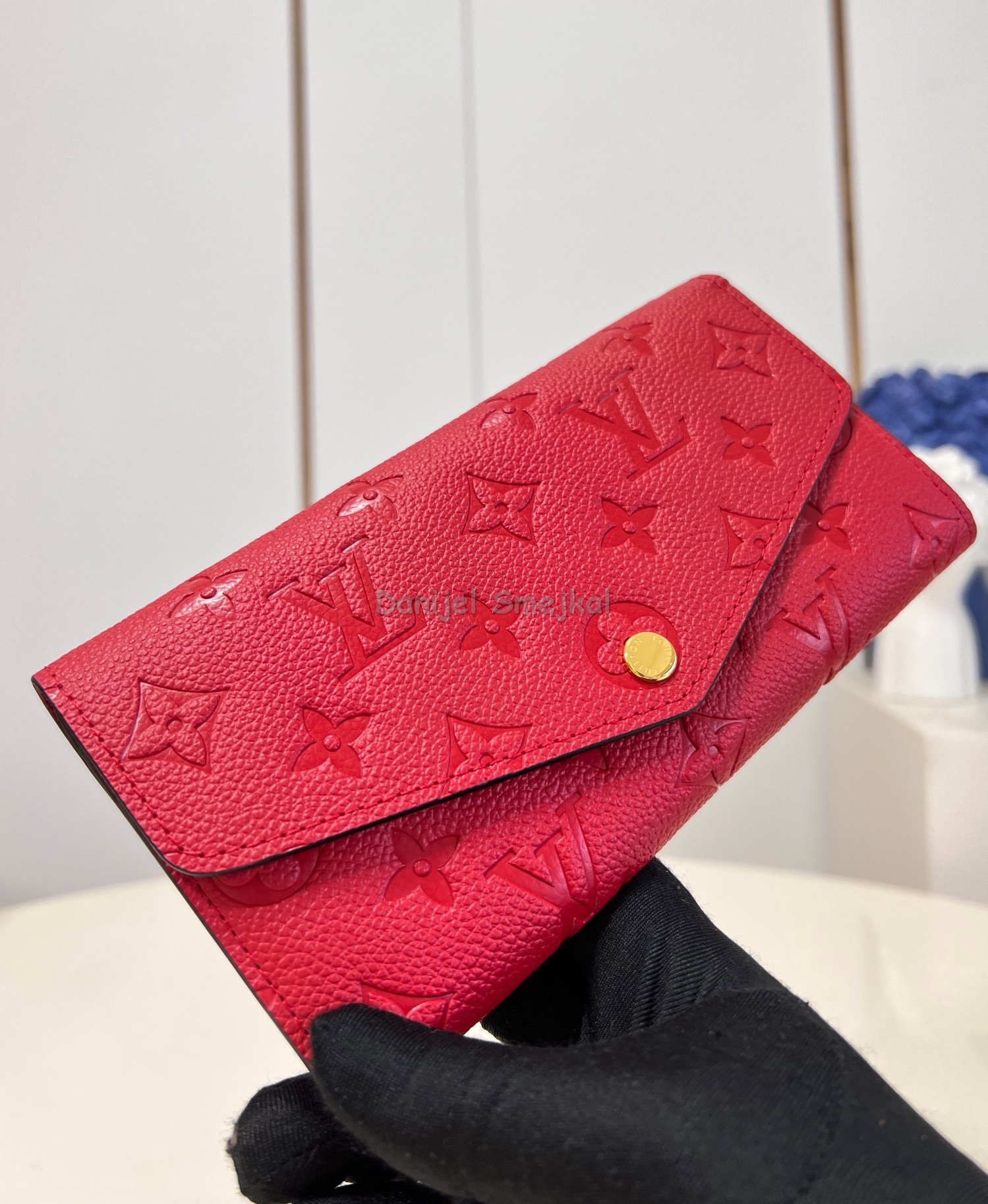 Louis Vuitton M82257 Sarah Wallet Monogram Empreinte Leather 