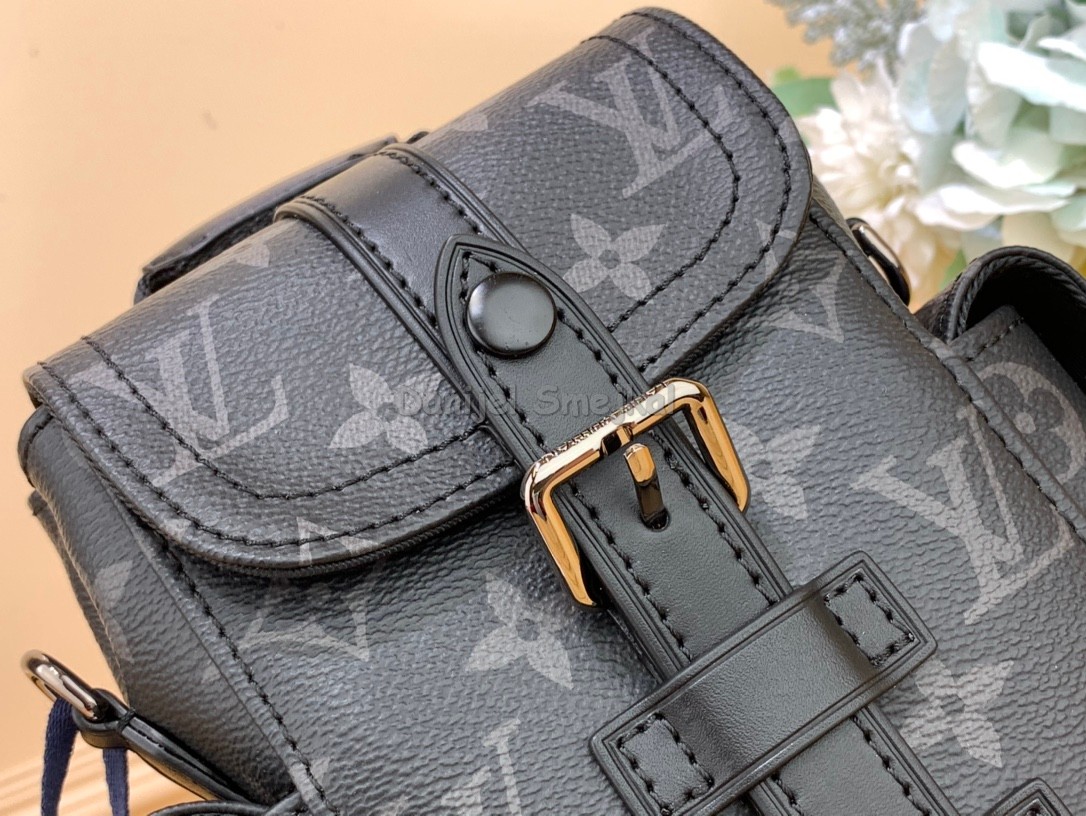 Louis Vuitton M82769 Nano Christopher Monogram Eclipse 14cm 
