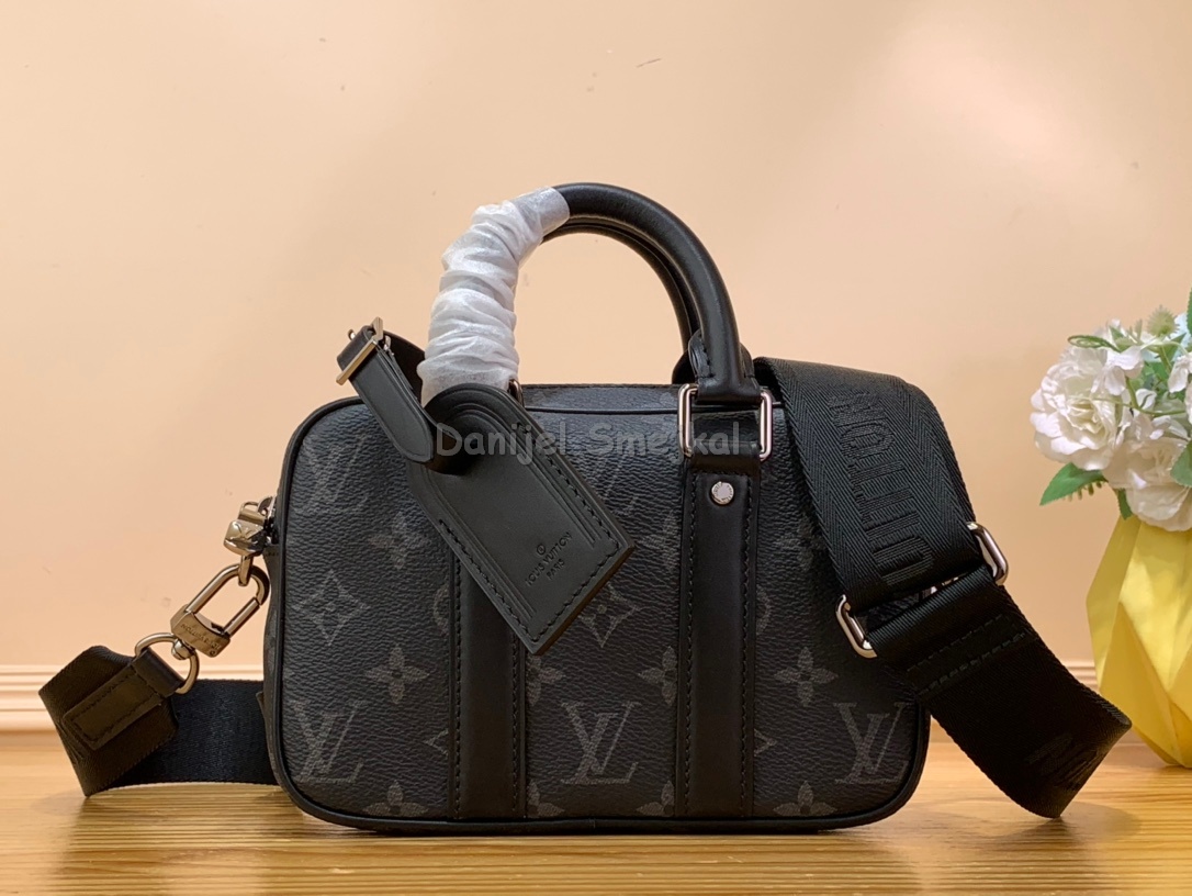 Louis Vuitton M827785 Monogram Eclipse Nano Porte Documents Voyage 19.5cm