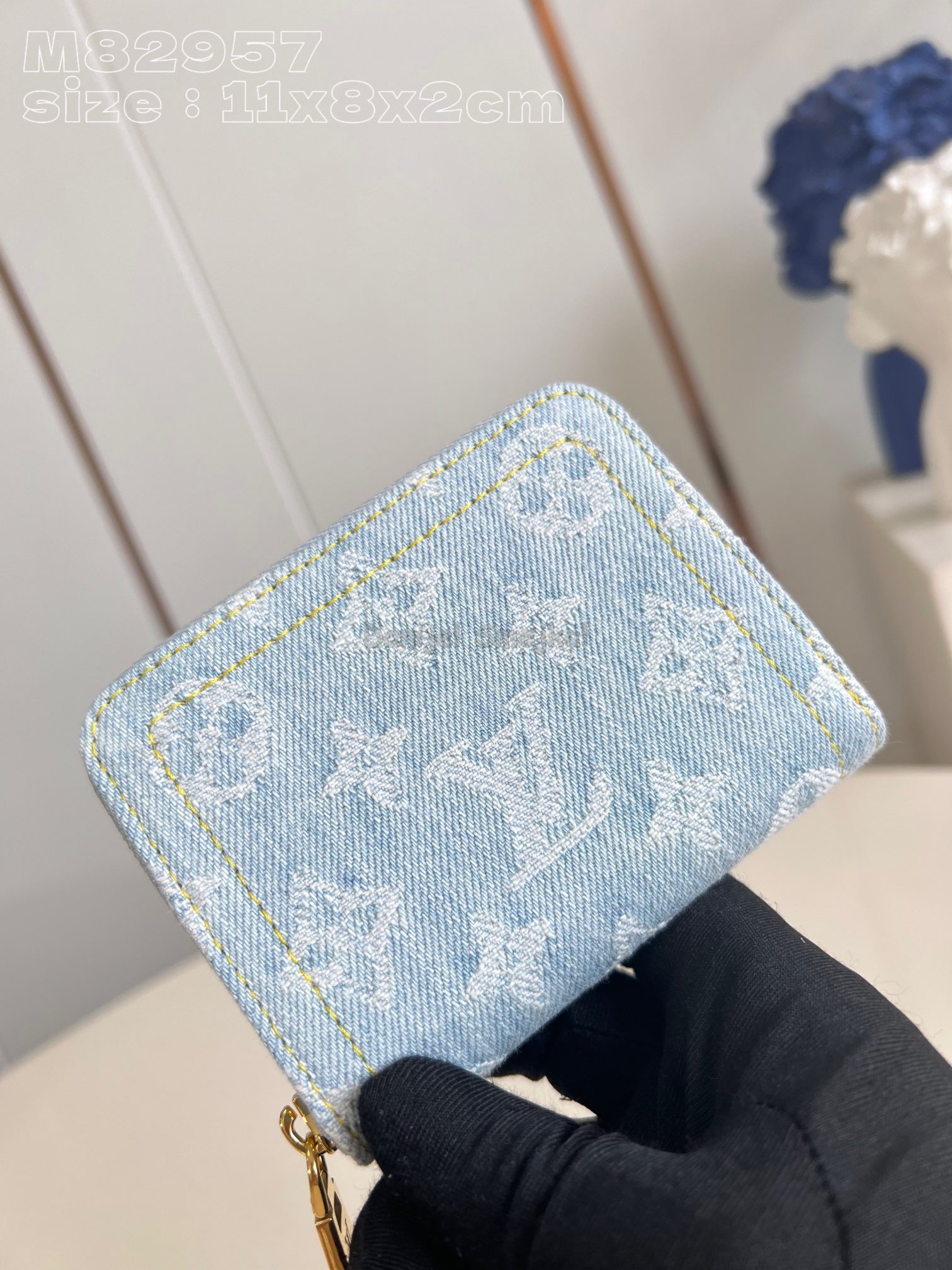Louis Vuitton M82957 Zippy Coin Purse Monogram Denim 