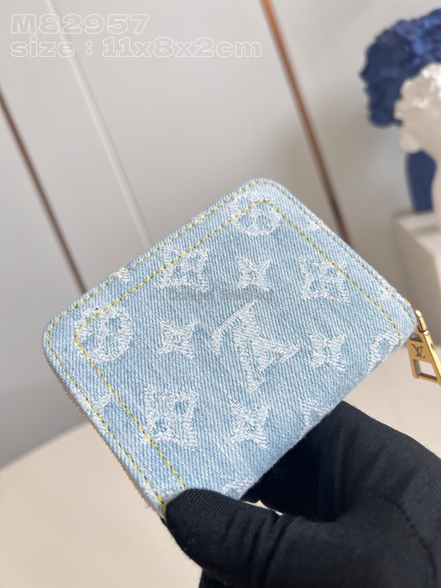 Louis Vuitton M82957 Zippy Coin Purse Monogram Denim 