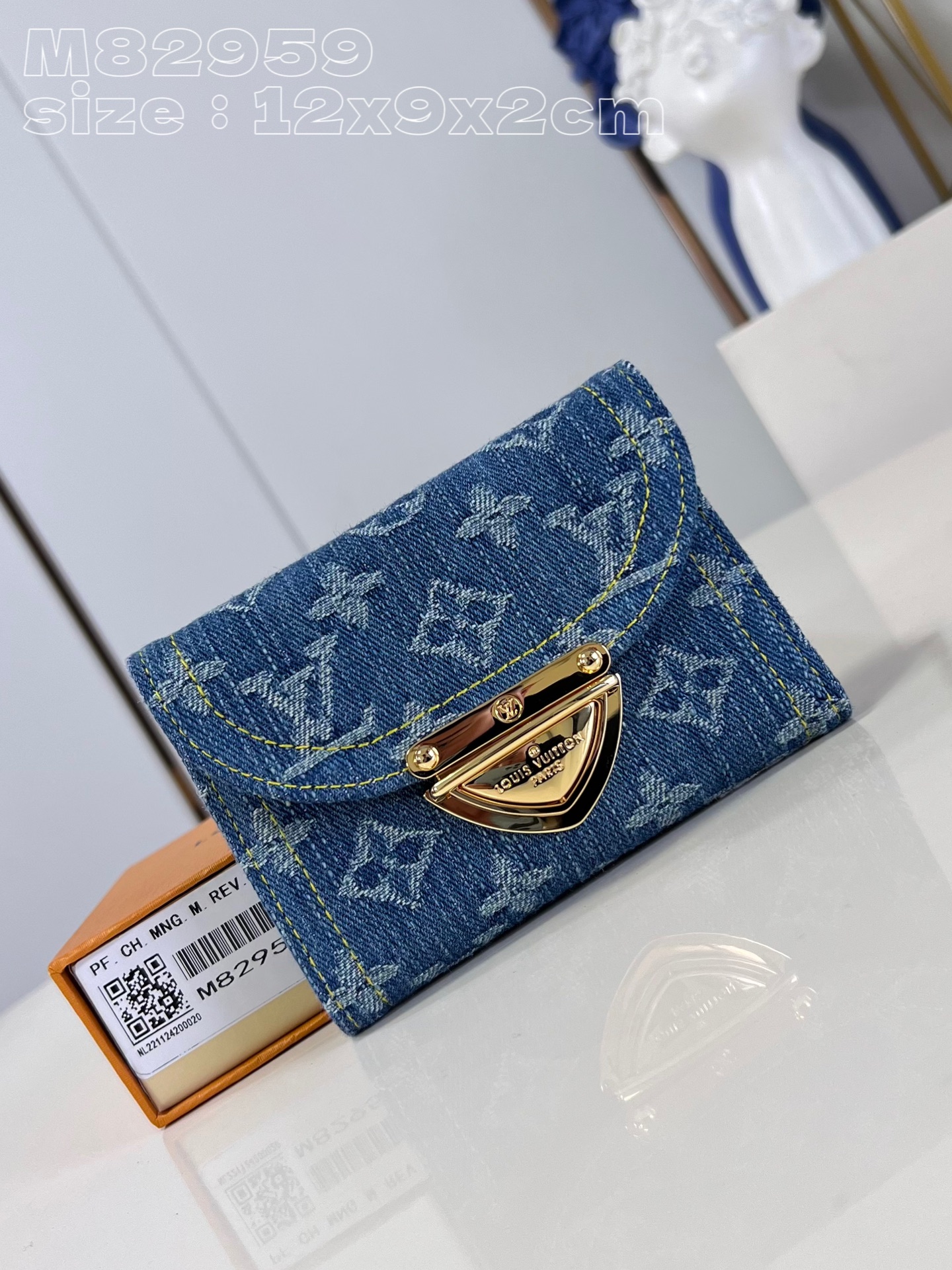 Louis Vuitton M82959 Victorine Wallet Monogram Denim 