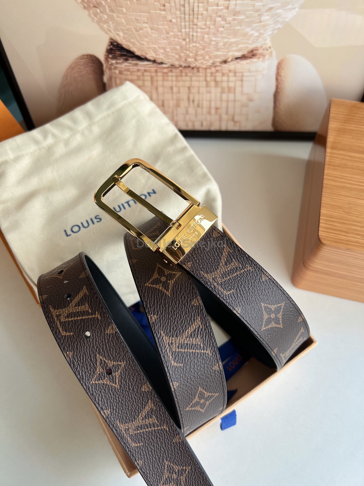 Louis Vuitton Monogram Canvas Belt 40mm