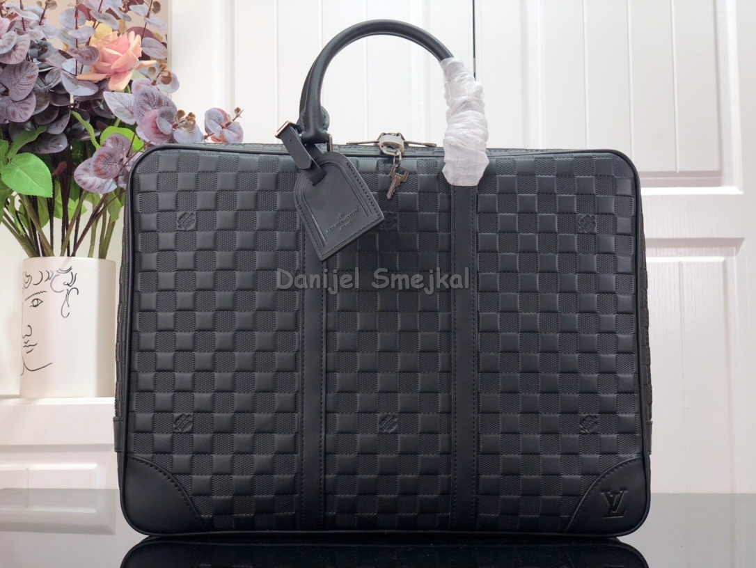 Louis Vuitton N41146 Porte-Documents Voyage Damier Infini Leather Briefcase 41cm