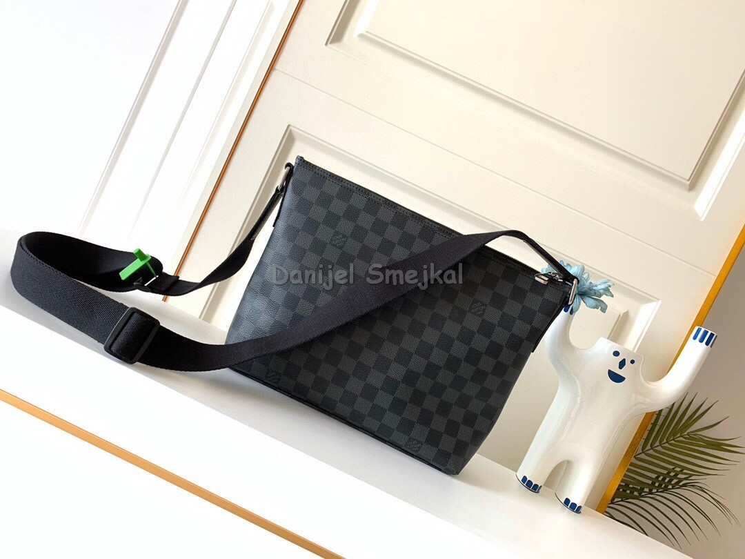 Louis Vuitton N41211 Bag Damier Graphite Shoulder Mick 28cm