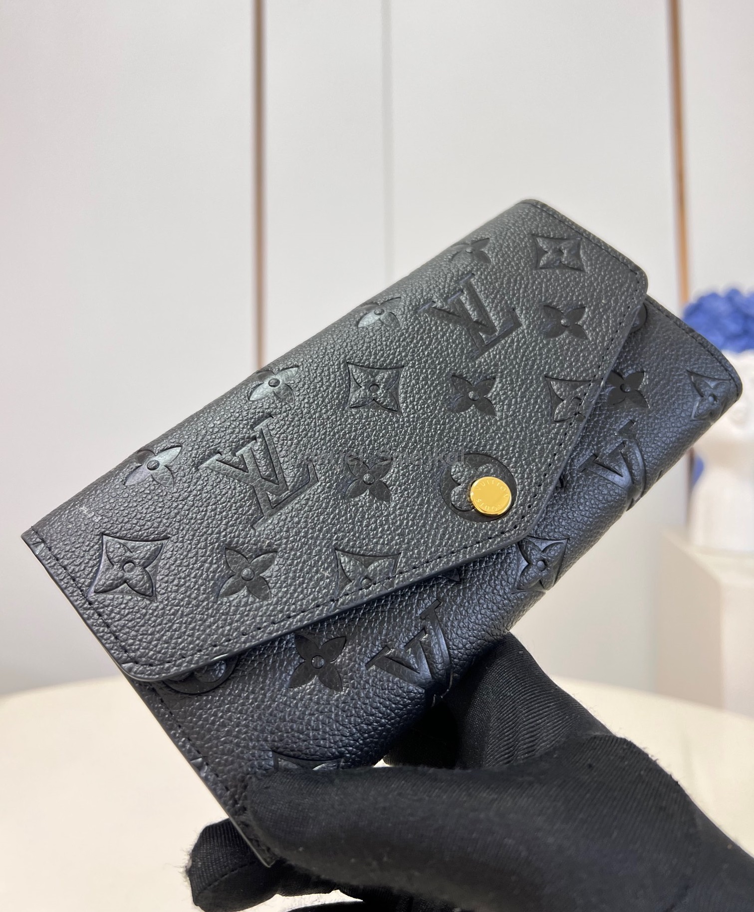 Louis Vuitton Sarah Wallet Monogram Empreinte Leather 