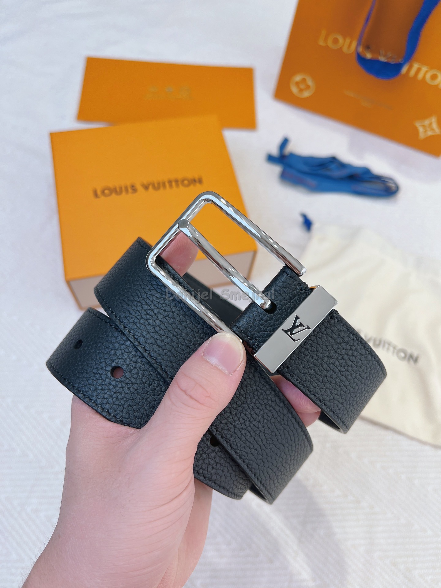 Louis Vuitton Taurillon Belt 35mm