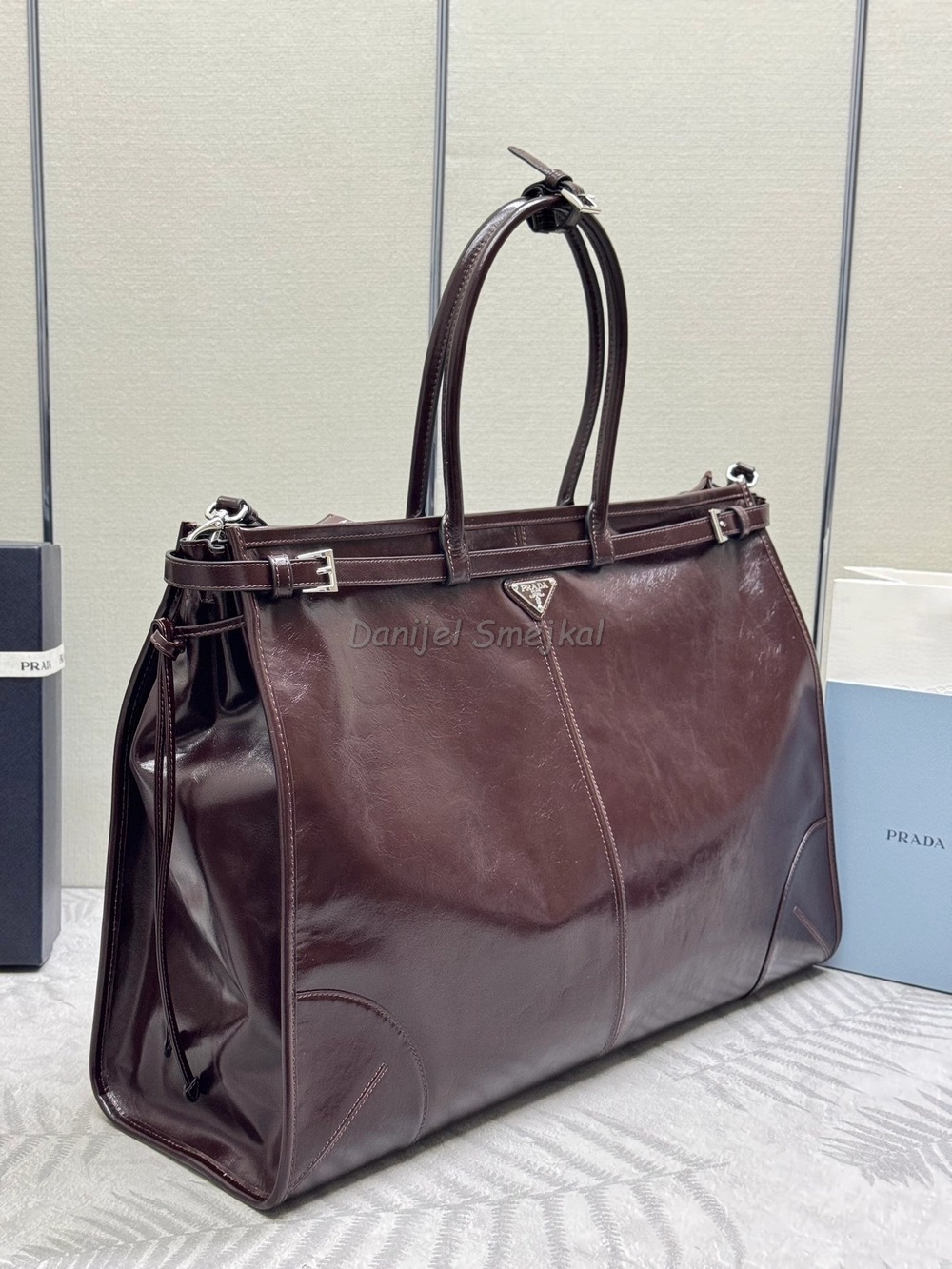 Prada Mens Briefcase Tote Bag 50cm
